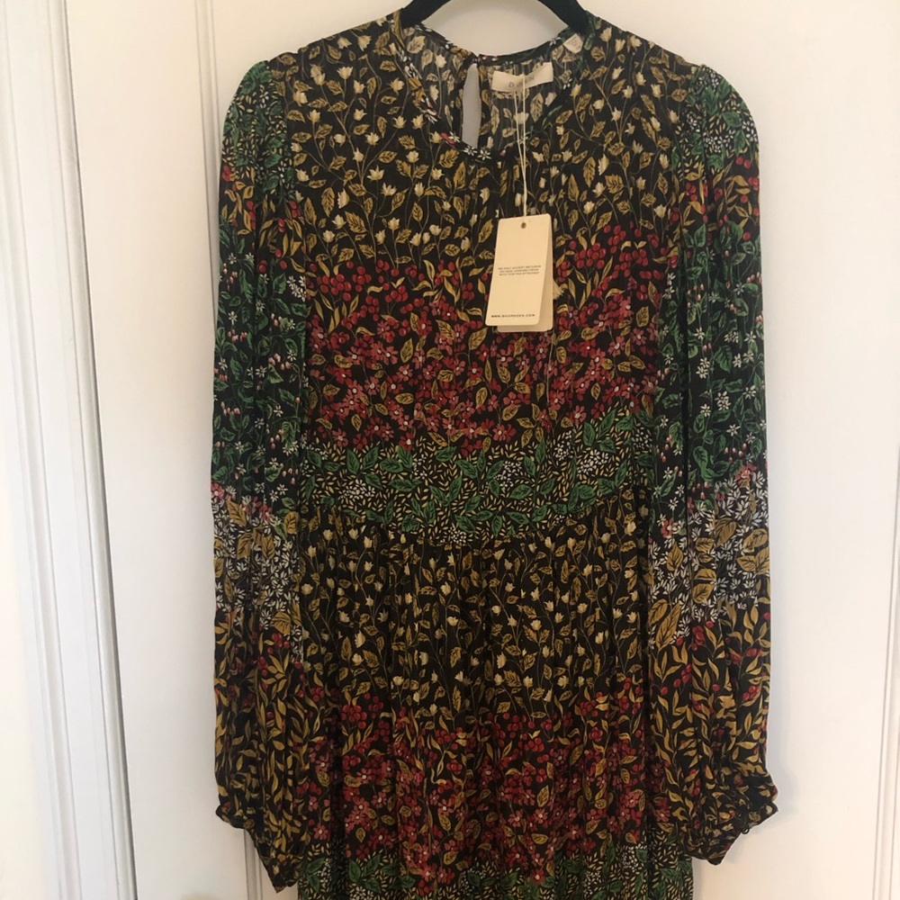 Dôen Willow Silk Dress M BNWT